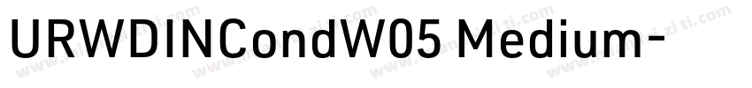 URWDINCondW05 Medium字体转换